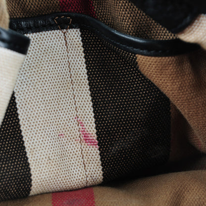Burberry Calfskin Canvas Mega Check Small Maidstone Black 7 of 10