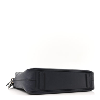 Prada Saffiano Travel Briefcase Bluette 4 of 10
