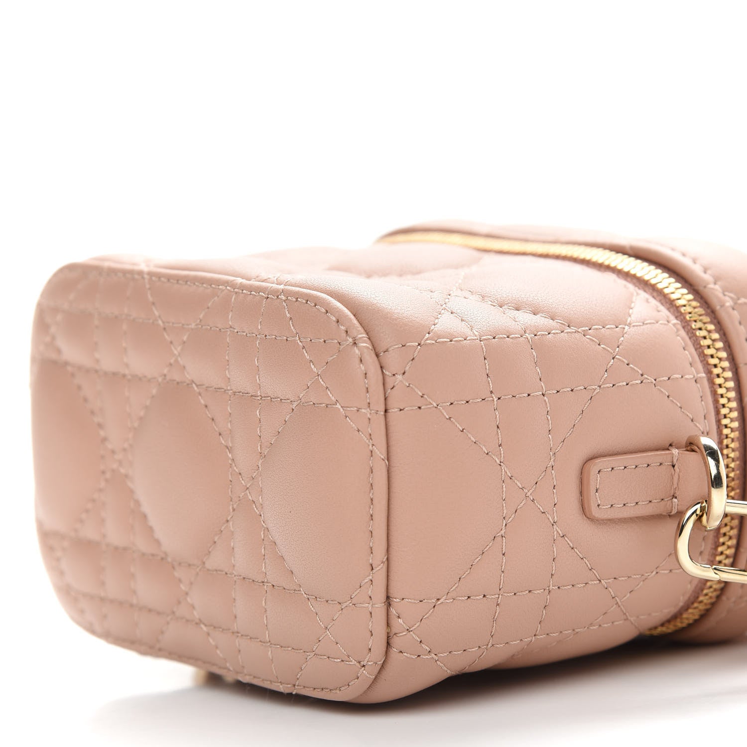 Christian Dior Lambskin Cannage Micro Vanity Case Rose Des Vents 9 of 9