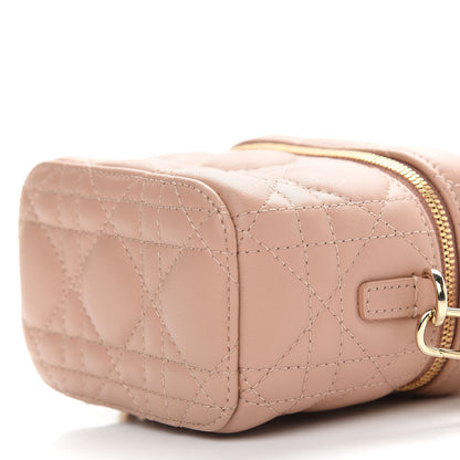 Christian Dior Lambskin Cannage Micro Vanity Case Rose Des Vents 9 of 9