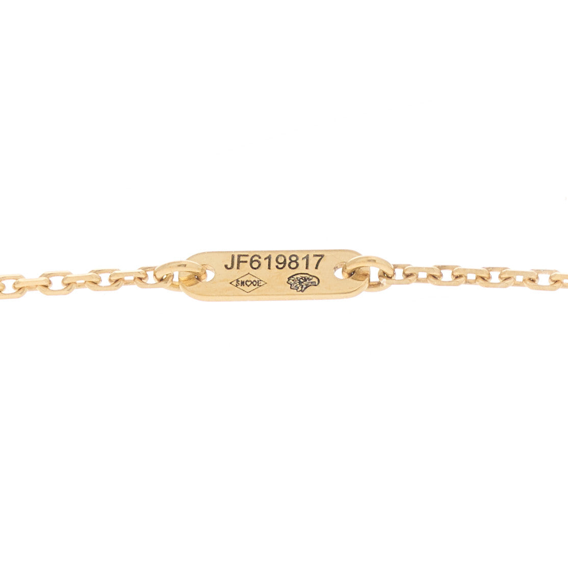 18K Yellow Gold Mother of Pearl Sweet Alhambra Pendant Necklace