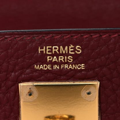 Hermes Togo Kelly Retourne 32 Rouge H 6 of 13