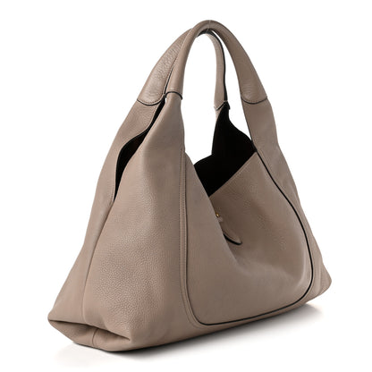 Gucci Grained Calfskin Softbit Maxi Shoulder Bag Taupe 4 of 10