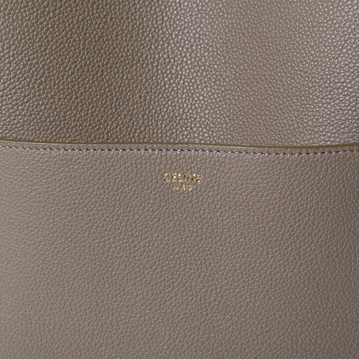 Celine Soft Grained Calfskin Sangle Bucket Bag Taupe 10 of 10