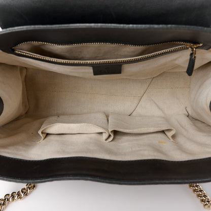 Gucci Guccissima Large Emily Chain Shoulder Bag Black 5 of 13