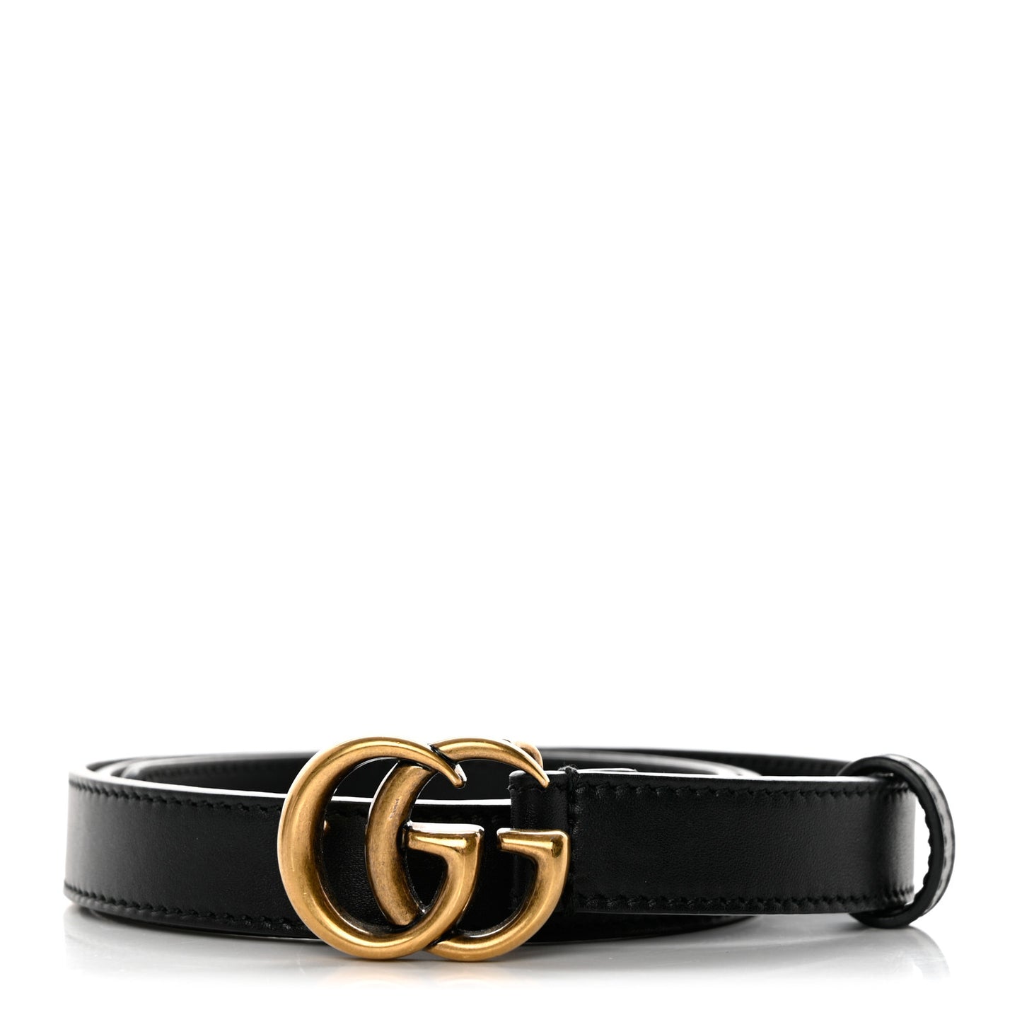 Calfskin Double G 20mm Belt 80 32 Black