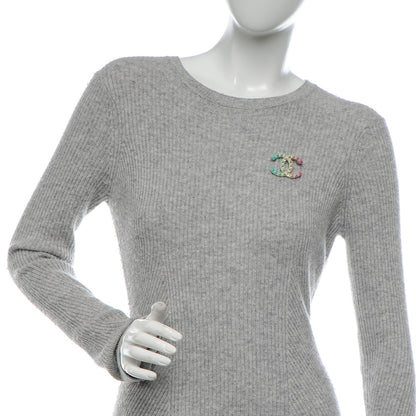 Chanel Metal Studded CC Rainbow Brooch Multicolor 2 of 4