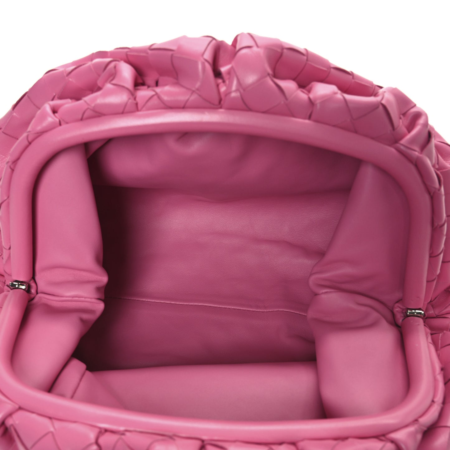 Nappa Maxi Intrecciato The Pouch Oversized Clutch Pink