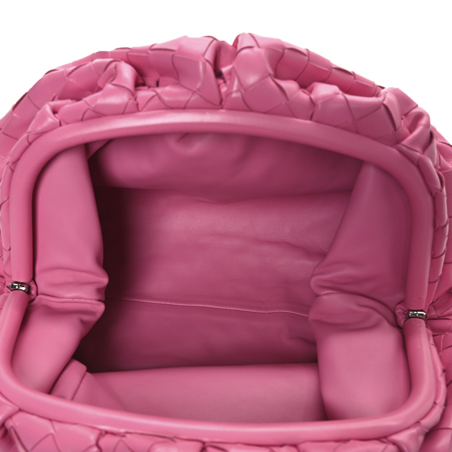 Bottega Veneta Nappa Maxi Intrecciato The Pouch Oversized Clutch Pink 5 of 10