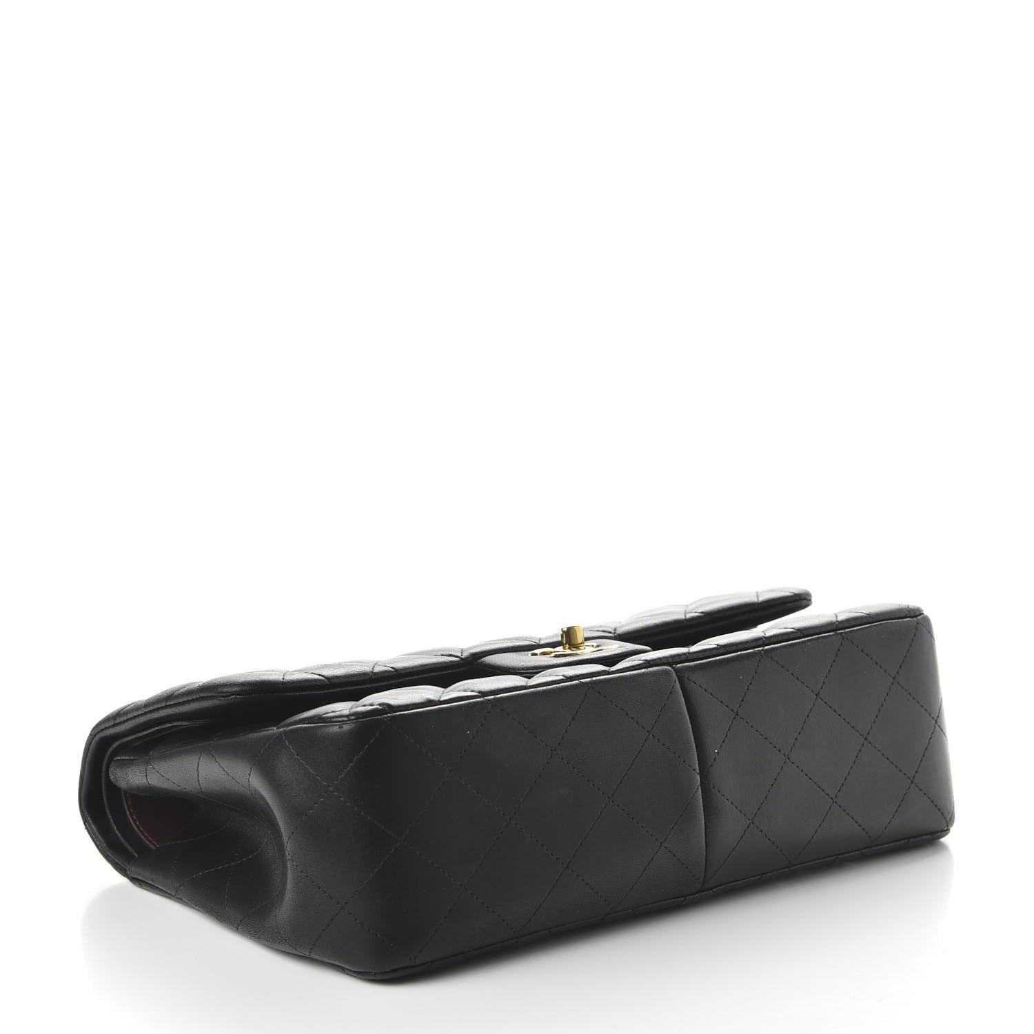 Chanel Lambskin Quilted Jumbo Double Flap Black 4 of 11