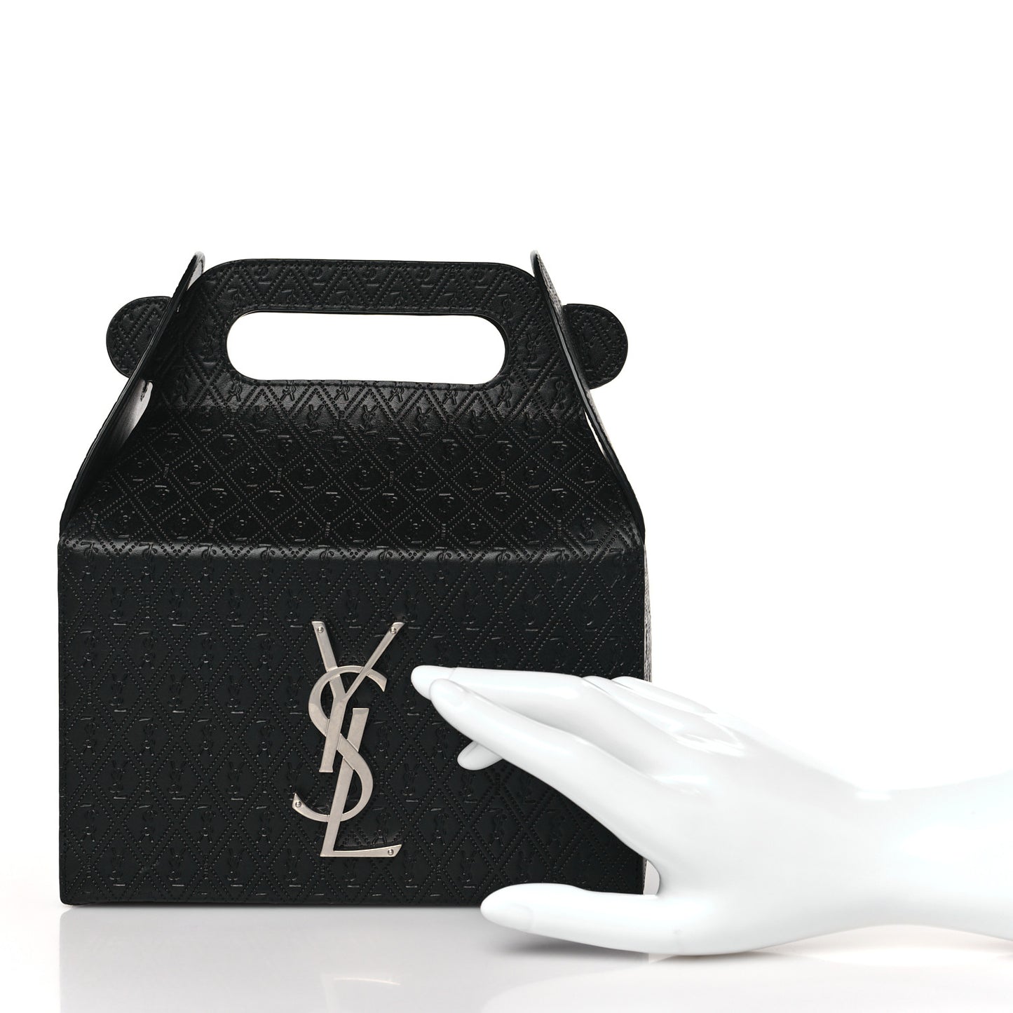 Calfskin Monogram Take Away Box Black
