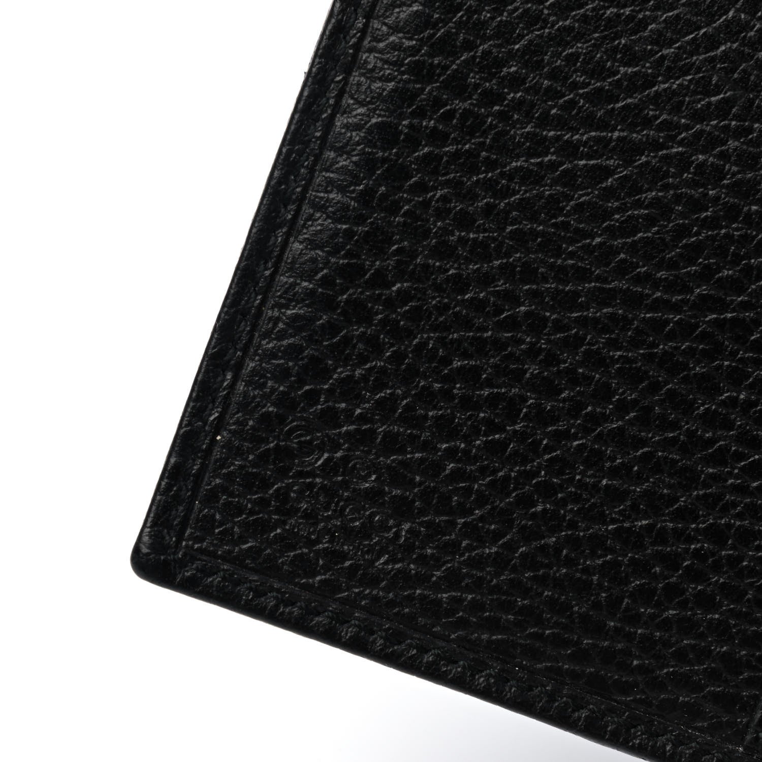 Gucci Calfskin Monogram Continental Flap Wallet Black 5 of 5