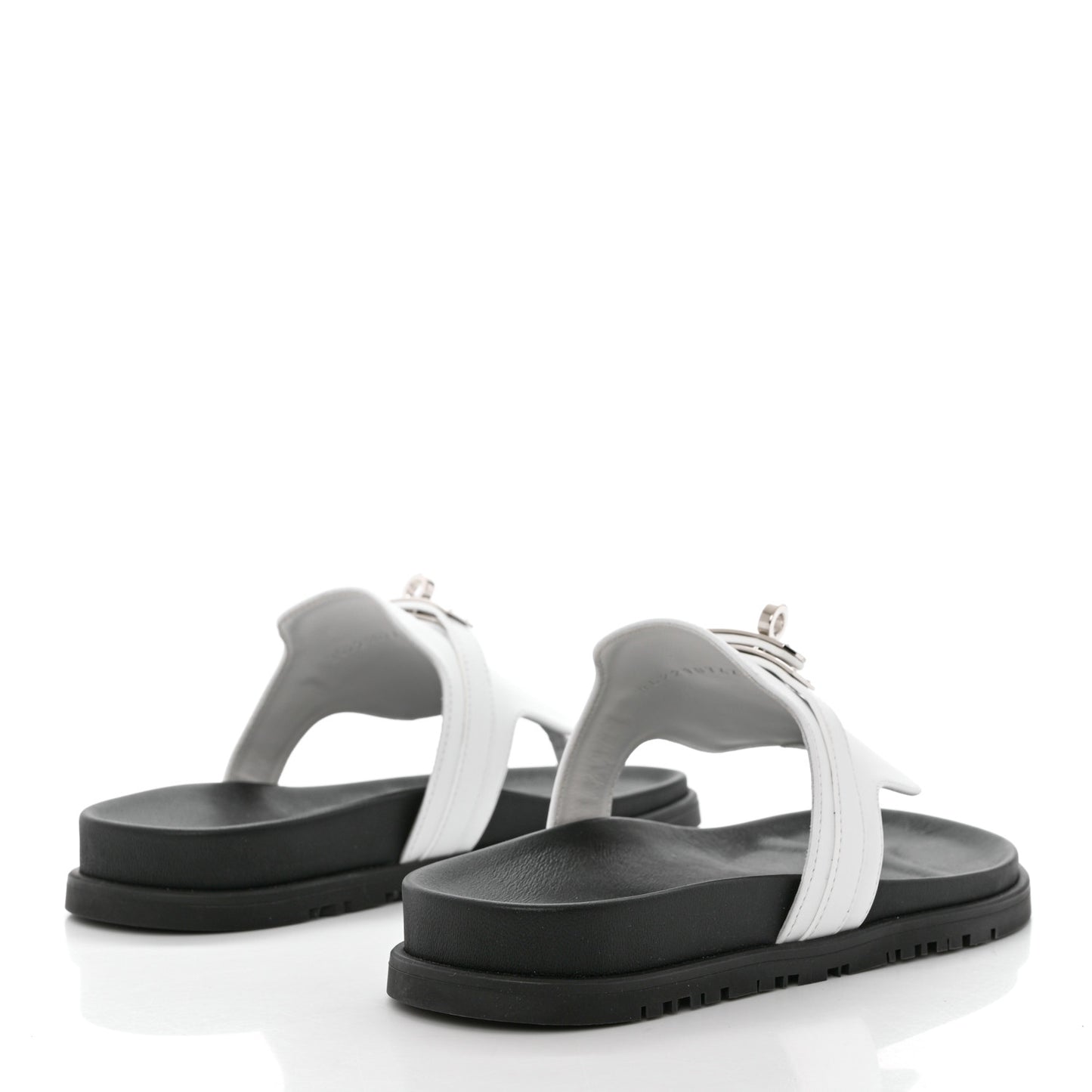 Calfskin Womens Empire Sandals 37 White