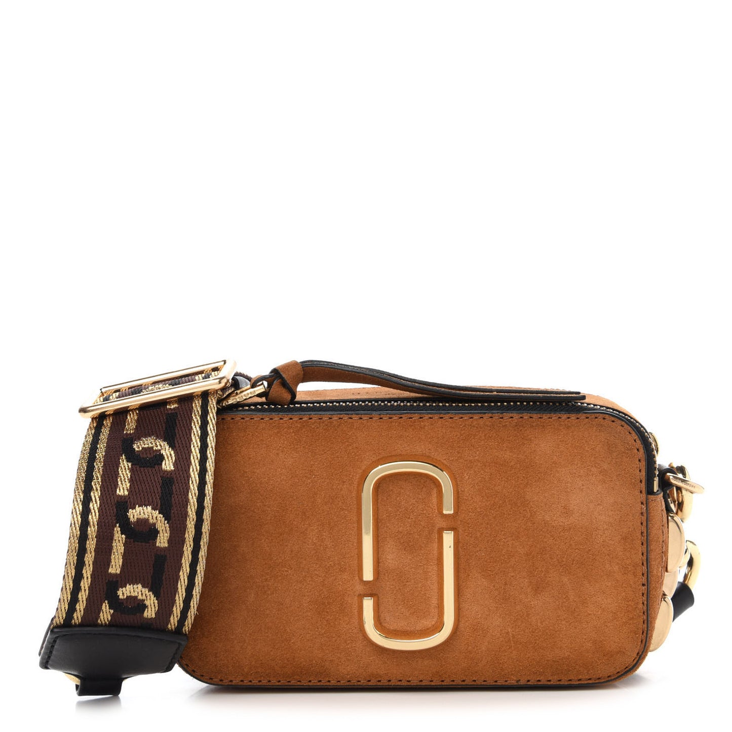 Suede Small Snapshot Camera Bag Mustard