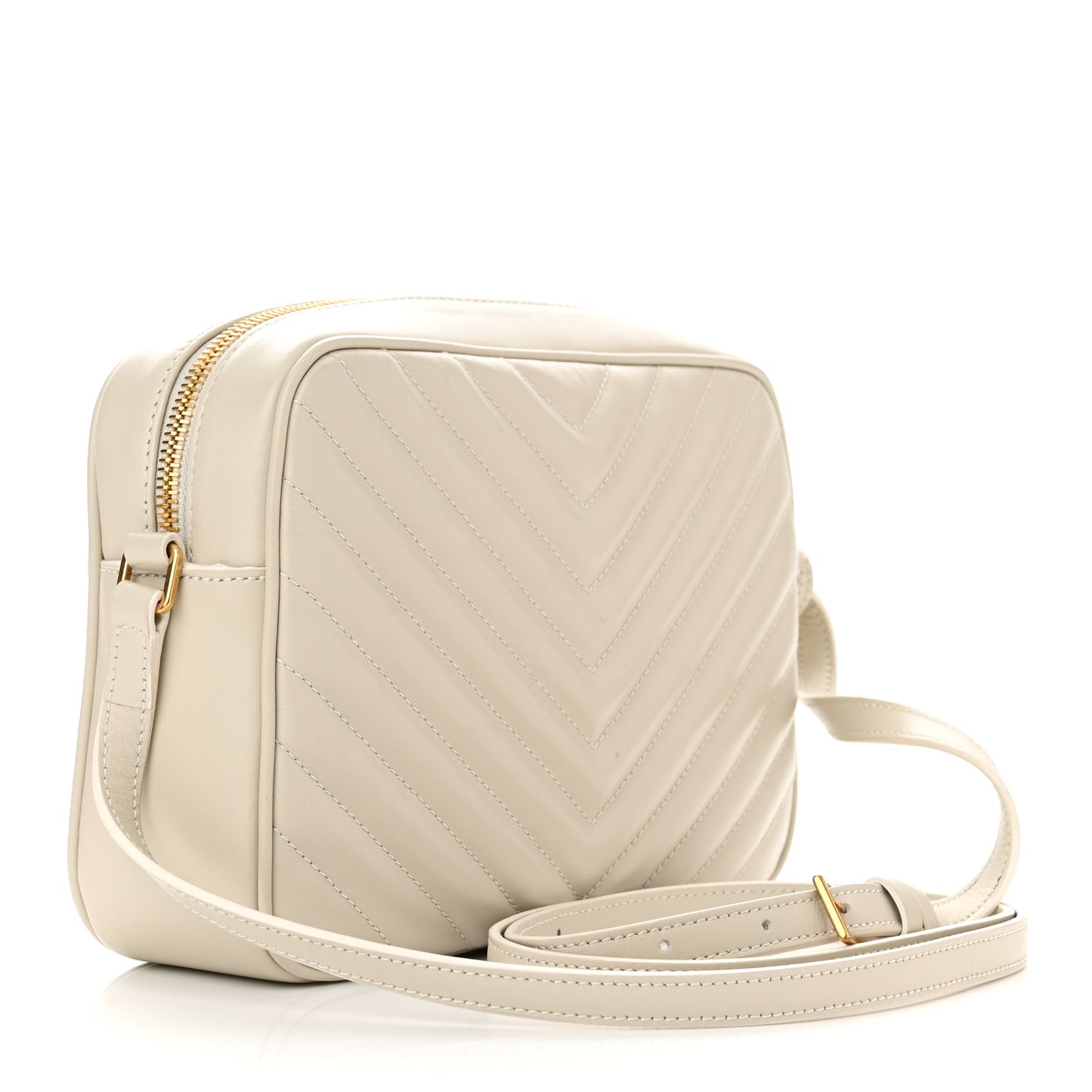 Calfskin Matelasse Monogram Lou Camera Bag Blanc Vintage