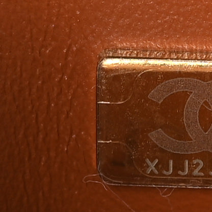 Chanel Lambskin Wenge Quilted Mini Fashion Wood Square Flap Light Brown 7 of 10