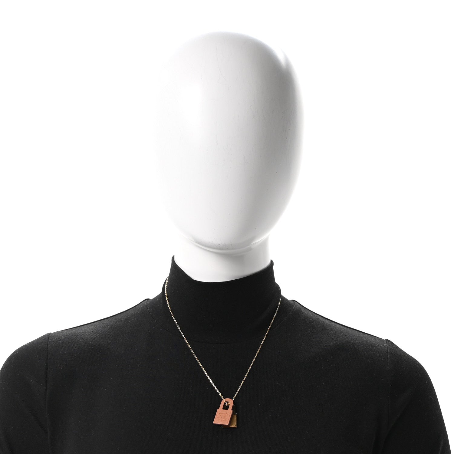 Hermes Swift Small O'Kelly Pendant Necklace Gold 2 of 8