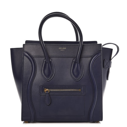 Celine Smooth Calfskin Micro Luggage Navy Blue 1 of 14