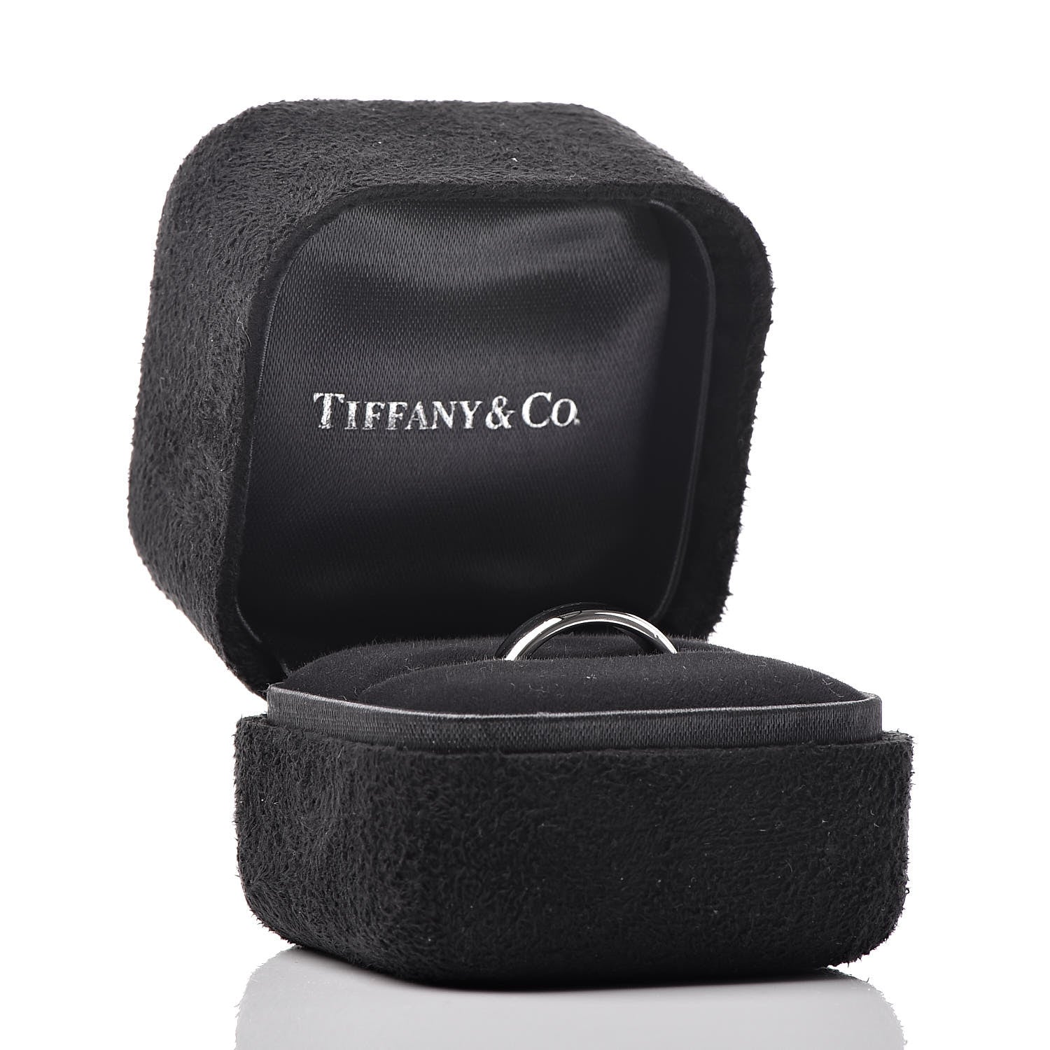Tiffany Platinum 4.5mm Classic Wedding Band Ring 51 5.75 5 of 5