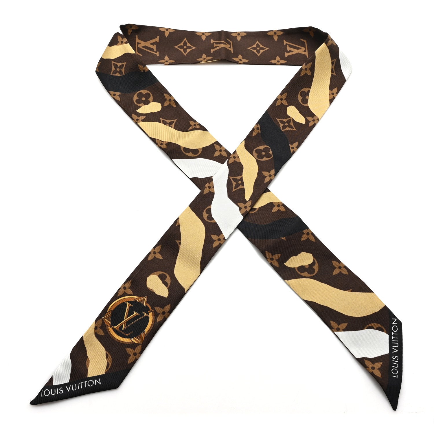 Louis Vuitton X LOL Silk Monogram BB Bandeau Gold Silver 1 of 3