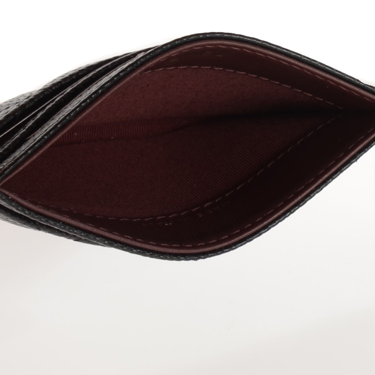 Caviar Quilted Card Holder Black