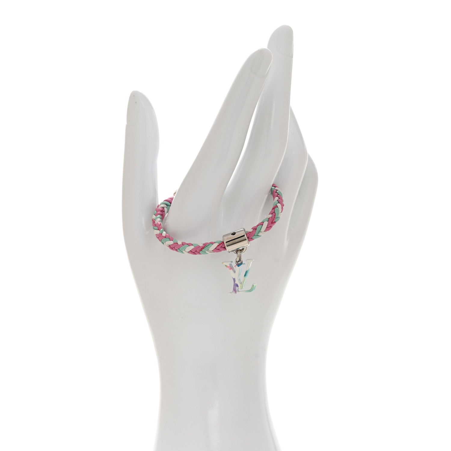 Louis Vuitton Calfskin Braided Bracelet Multicolor 2 of 6