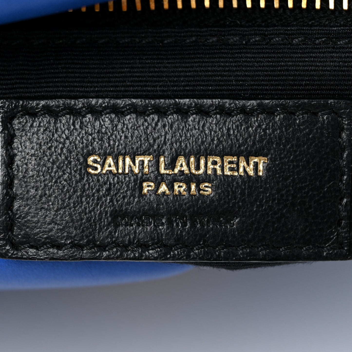Lambskin Quilted Small Loulou Puffer Monogram Chain Satchel Majorele Blue