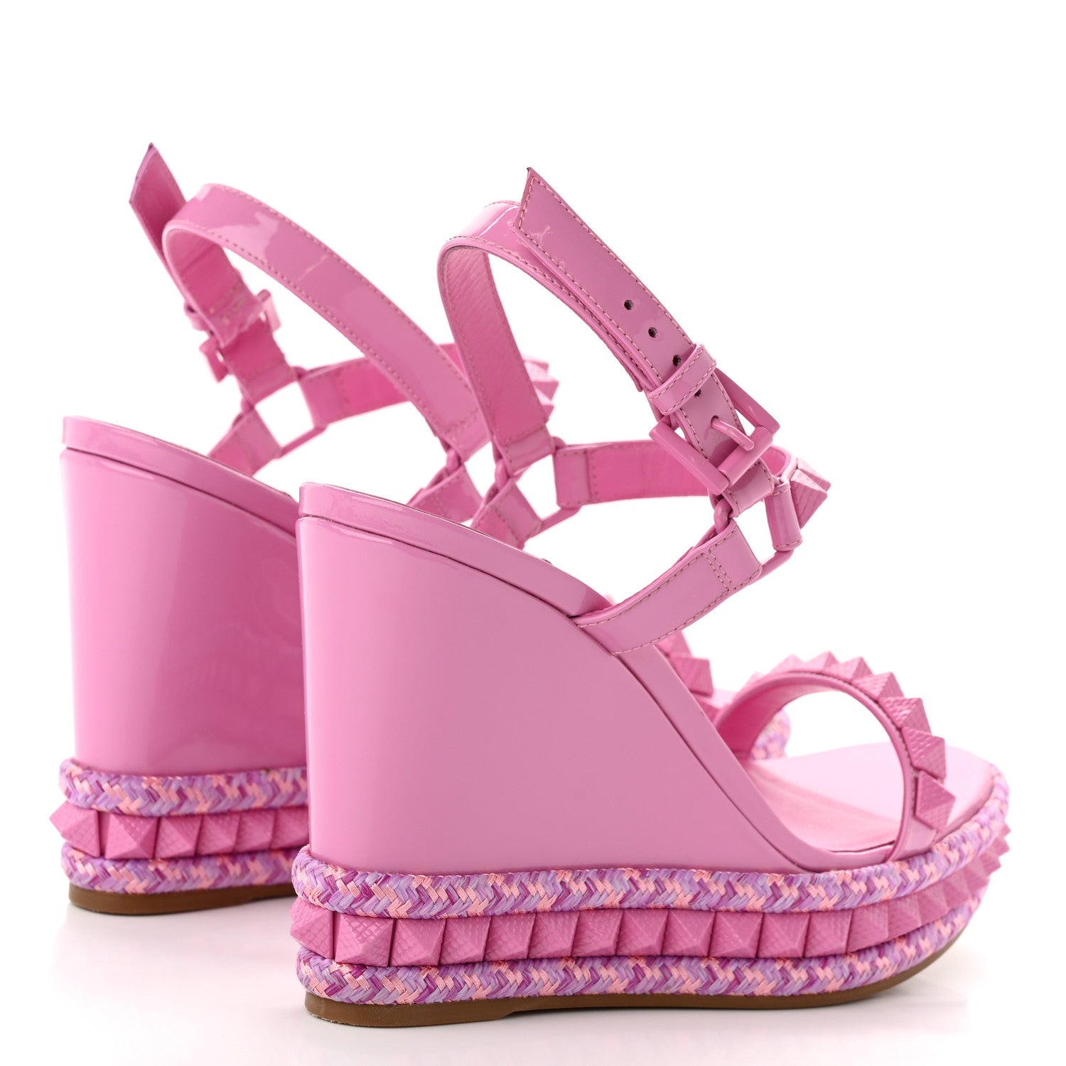 Christian Louboutin Pyraclou 110 Platform Sandals 38 Pink 4 of 10