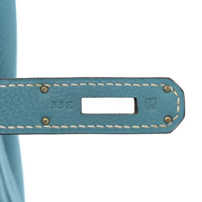 Hermes Togo Birkin 35 Blue Jean 7 of 12