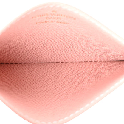 Louis Vuitton Damier Azur Daily Card Holder Rose Ballerine 5 of 8