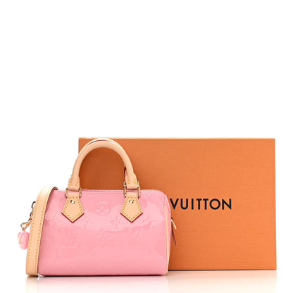 Louis Vuitton Vernis Monogram Nano Speedy Mochi Pink 9 of 9
