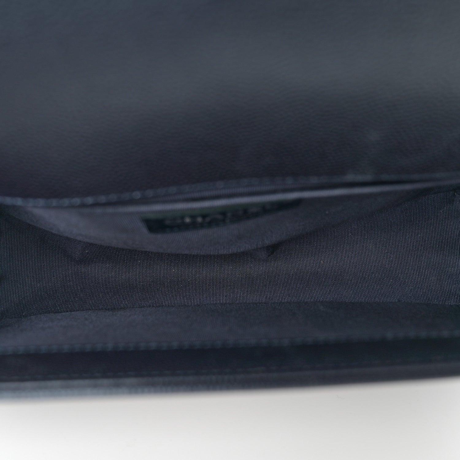 Chanel Metallic Caviar Quilted Medium Boy Flap Navy 5 of 10