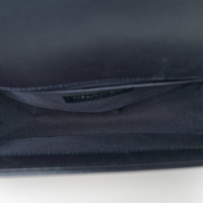 Chanel Metallic Caviar Quilted Medium Boy Flap Navy 5 of 10