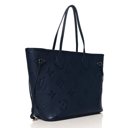 Louis Vuitton Empreinte Monogram Giant Neverfull MM Navy 4 of 11