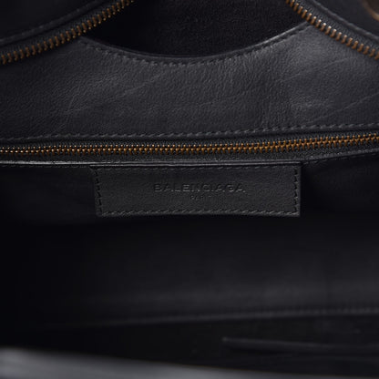 Balenciaga Veau Soyeux Perforated Blackout Hardware City Black 6 of 9