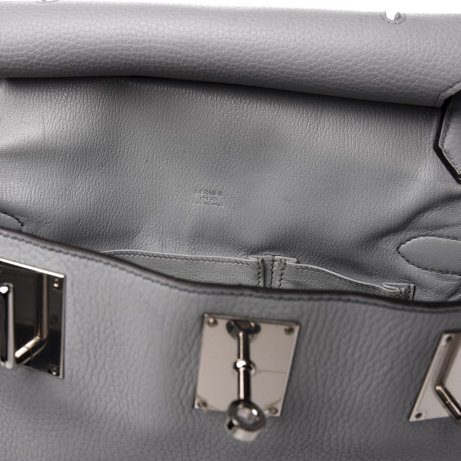 Hermes Taurillon Clemence Jypsiere 28 Bleu Arctic 7 of 14