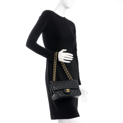 Chanel Lambskin Quilted Small Double Flap Black 2 of 8