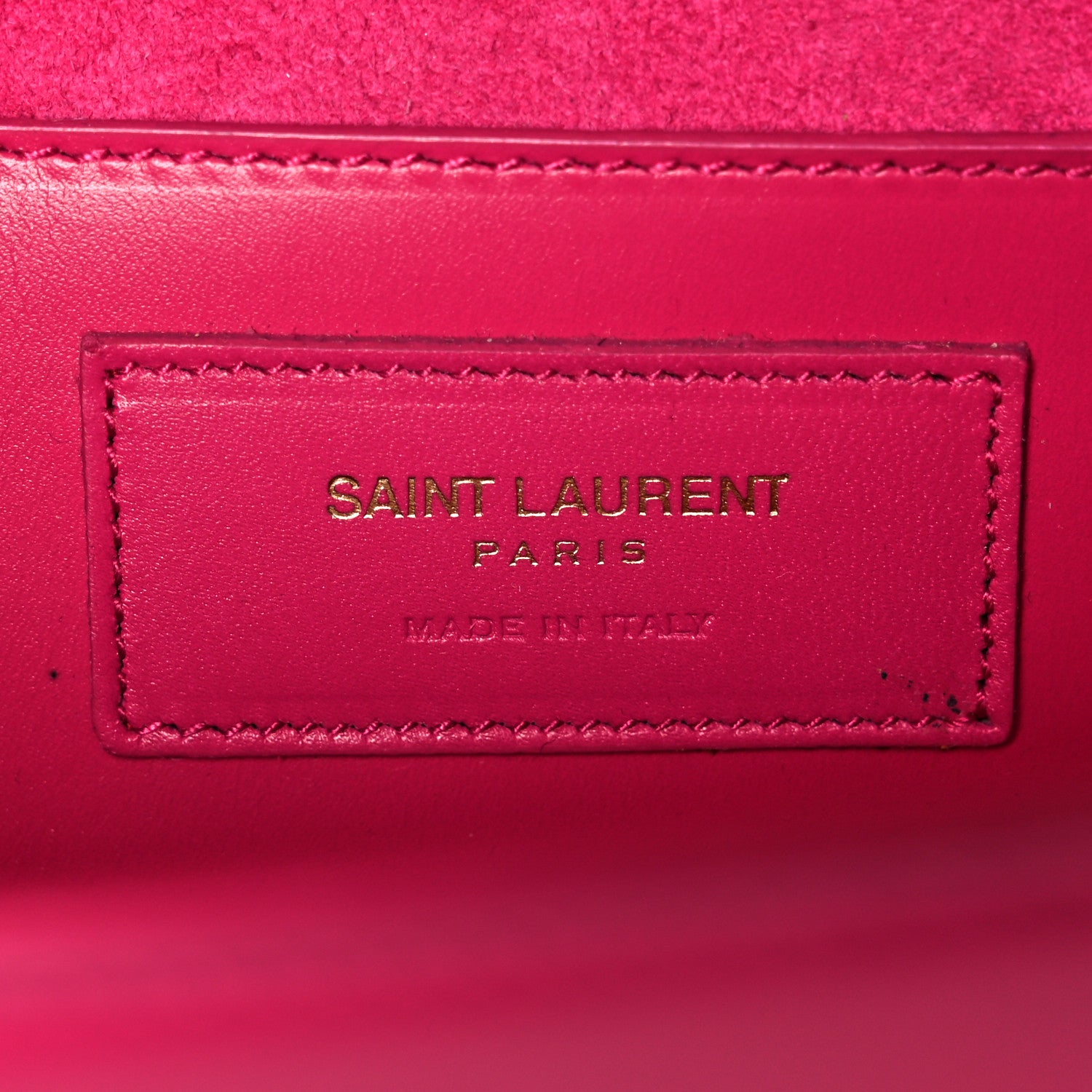 Saint Laurent Smooth Calfskin Medium Classic Monogram Kate Tassel Satchel Fuchsia 6 of 14