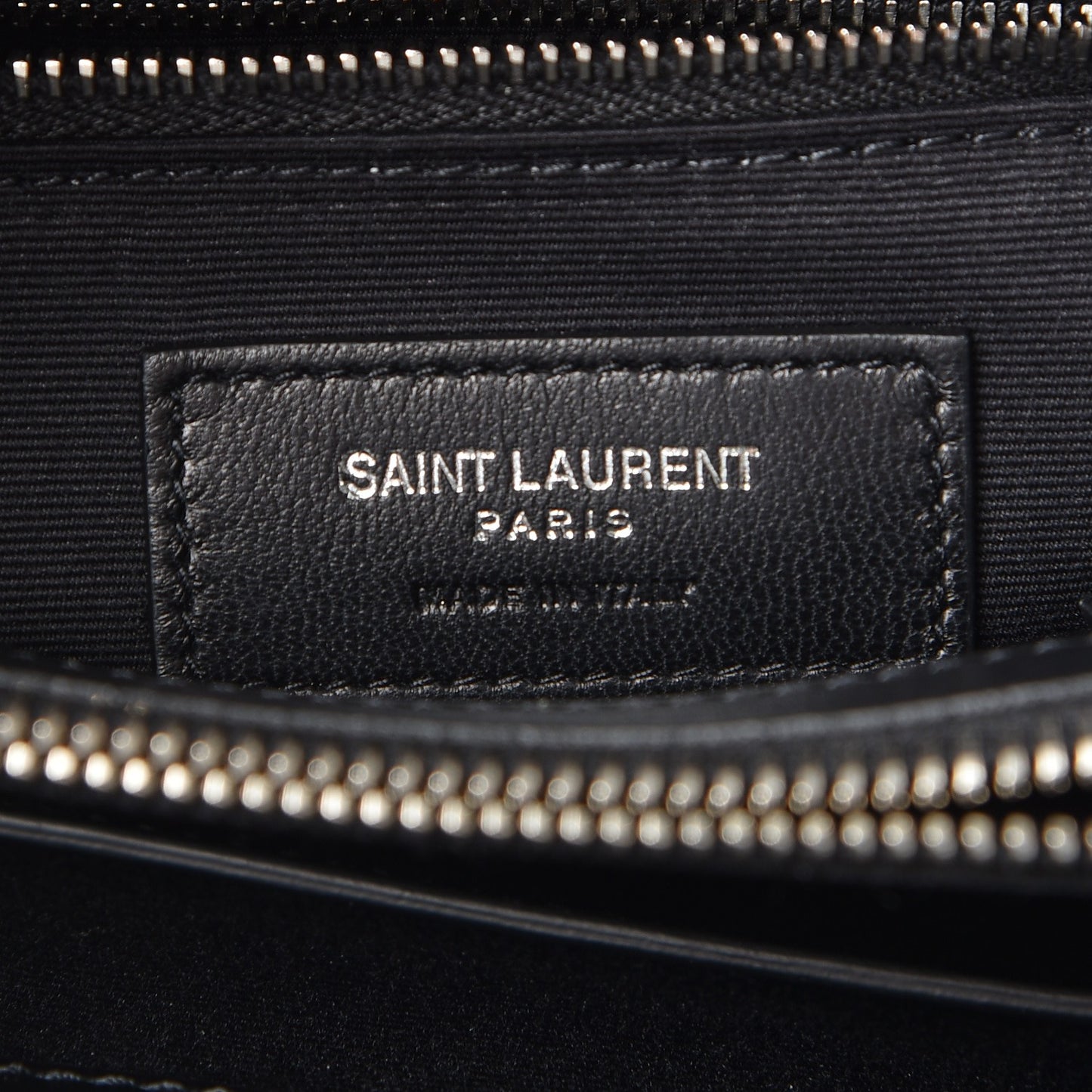 Calfskin Y Quilted Monogram Small Loulou Shopper Black