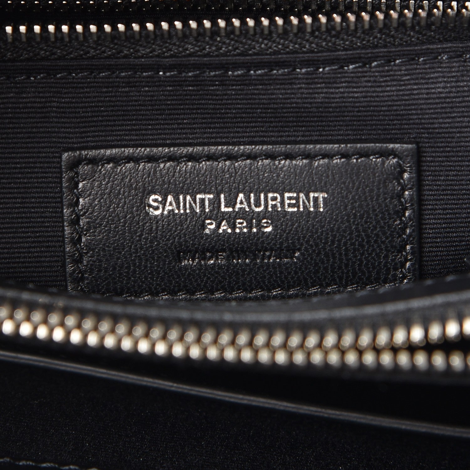 Saint Laurent Calfskin Y Quilted Monogram Small Loulou Shopper Black 6 of 7