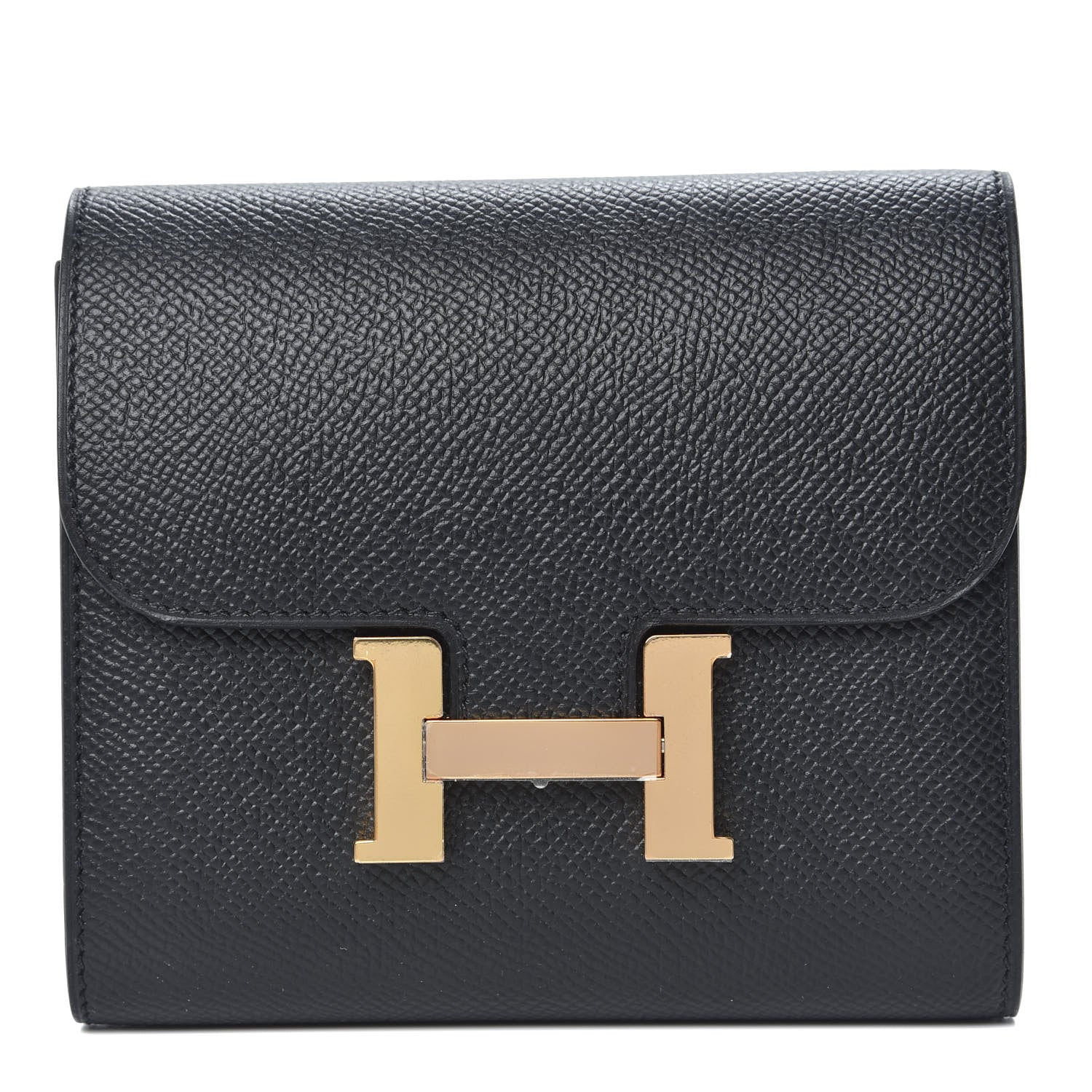 Hermes Epsom Constance Short Wallet Black 1 of 7