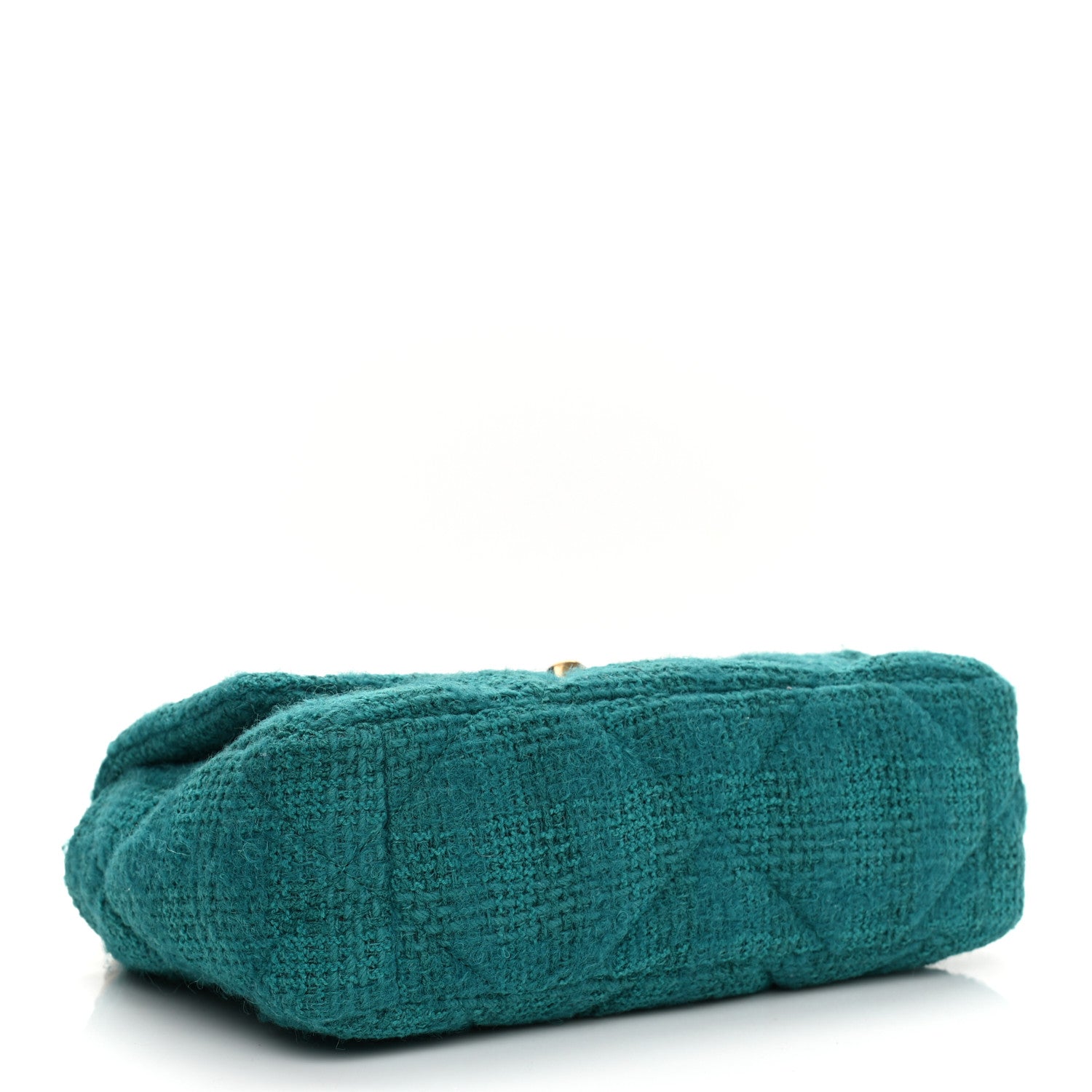 Chanel Tweed Quilted Medium Chanel 19 Flap Green 4 of 9