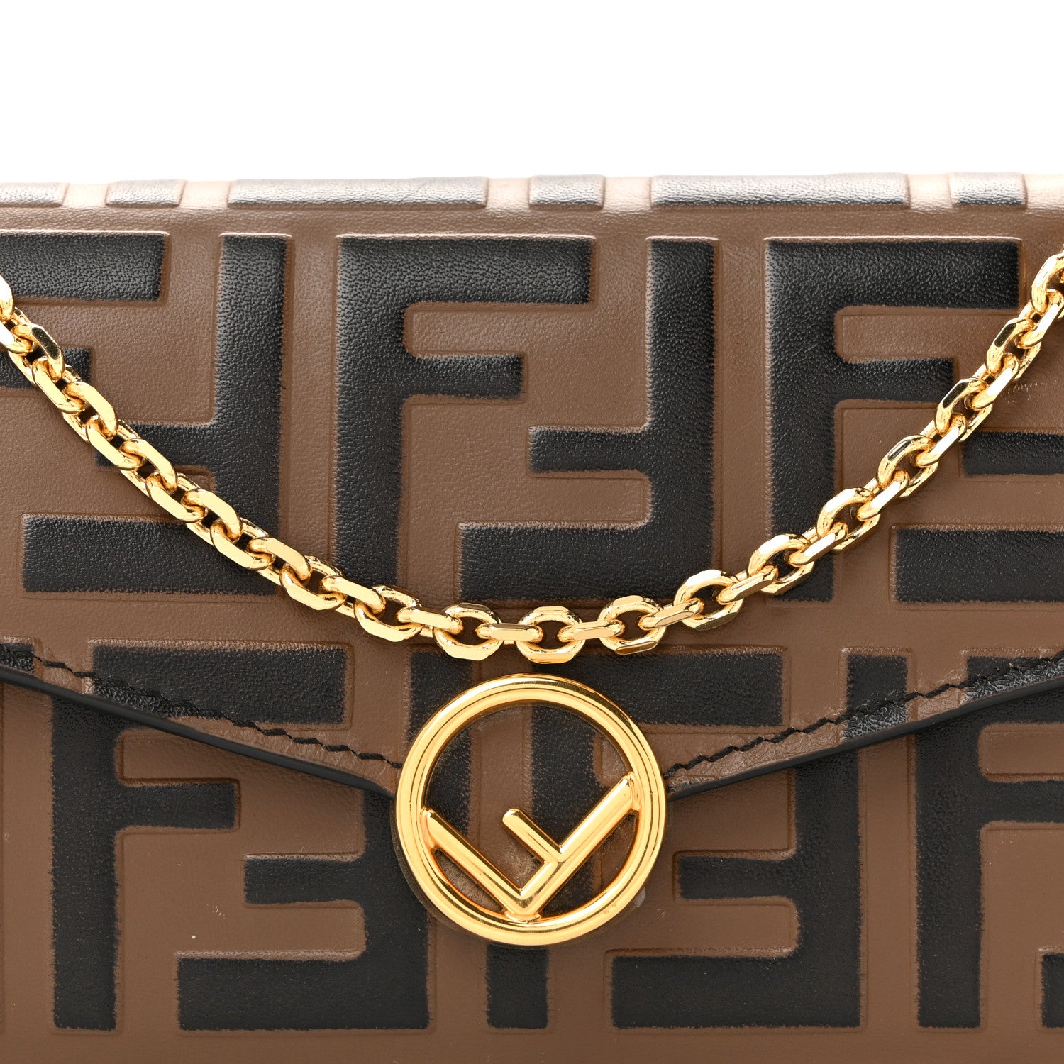 Fendi Vitello Soft F is Fendi Bi-Color FF 1974 Embossed