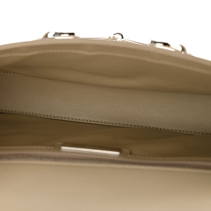 Gucci Glossy Calfskin Medium Ristretto Horsebit Flap Shoulder Bag Beige 5 of 10