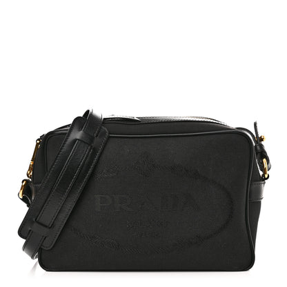 Prada Jacquard Logo Camera Bag Black 1 of 10