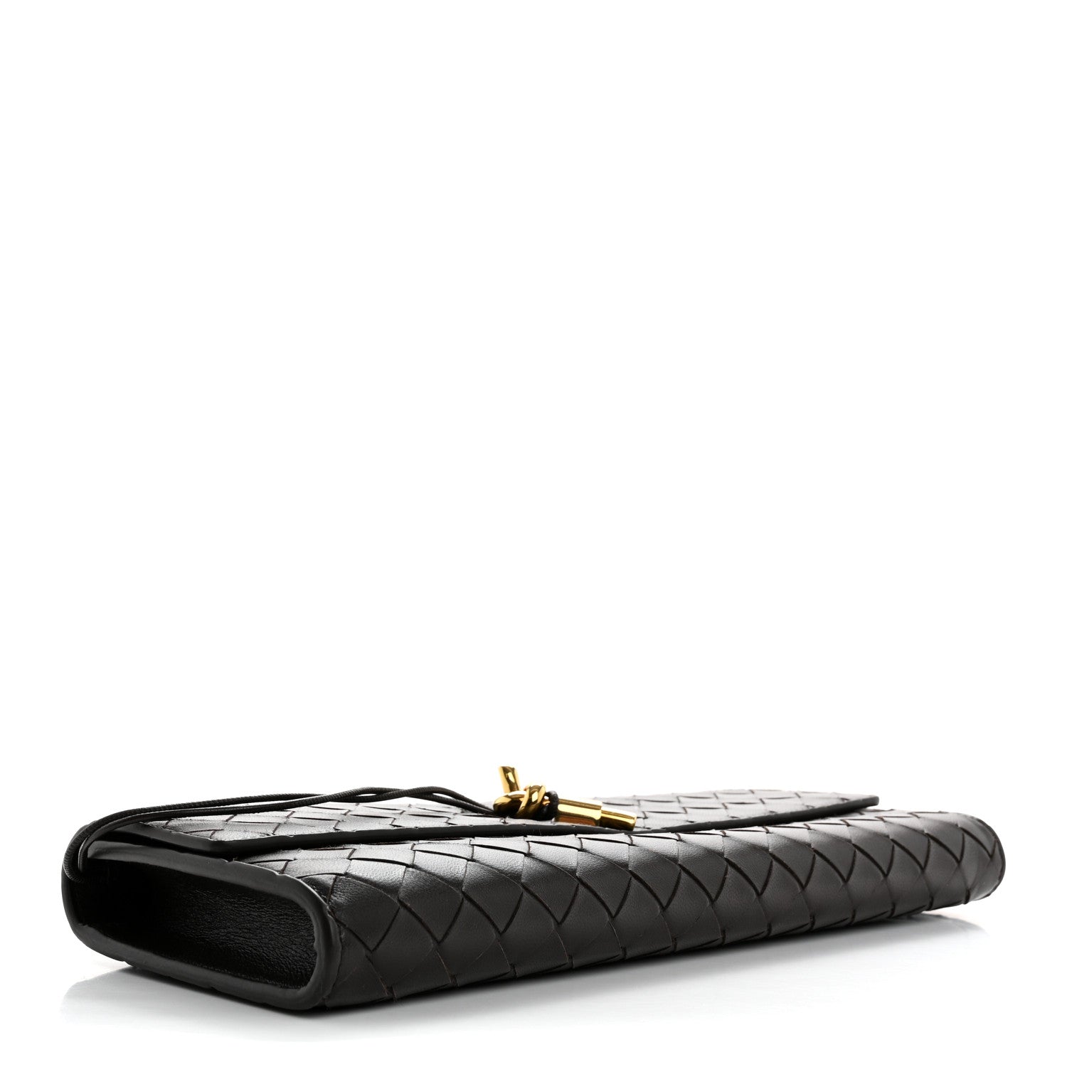 Bottega Veneta Nappa Intrecciato Long Andiamo Top Handle Clutch Fondant 4 of 10