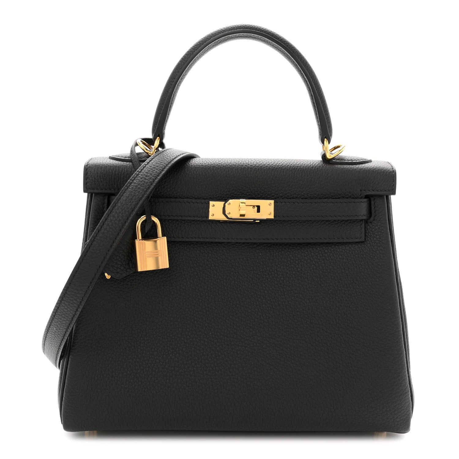 Hermes Togo Kelly Retourne 25 Black 1 of 11