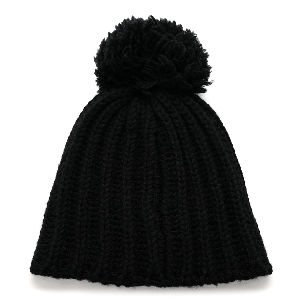 Wool CC Beanie Hat Black