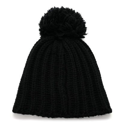 Chanel Wool CC Beanie Hat Black 2 of 4