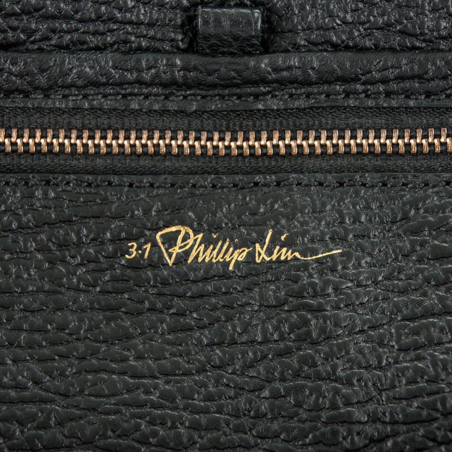 3.1 Textured Calfskin Large Pashli Satchel Black